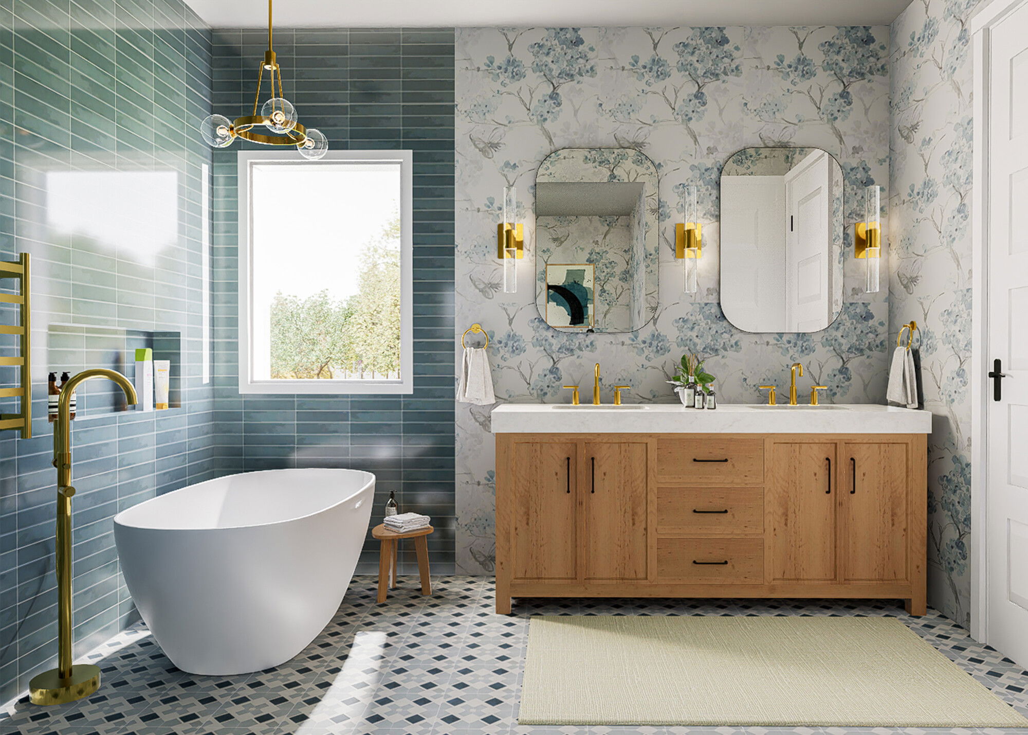 Online Designer Bathroom 3D Model 2
