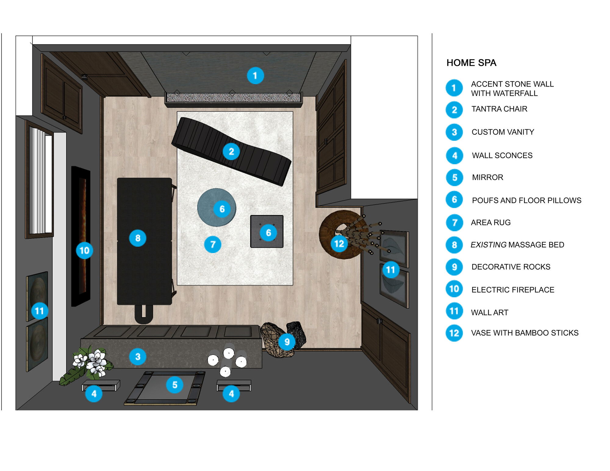 Online Designer Bedroom Floorplan