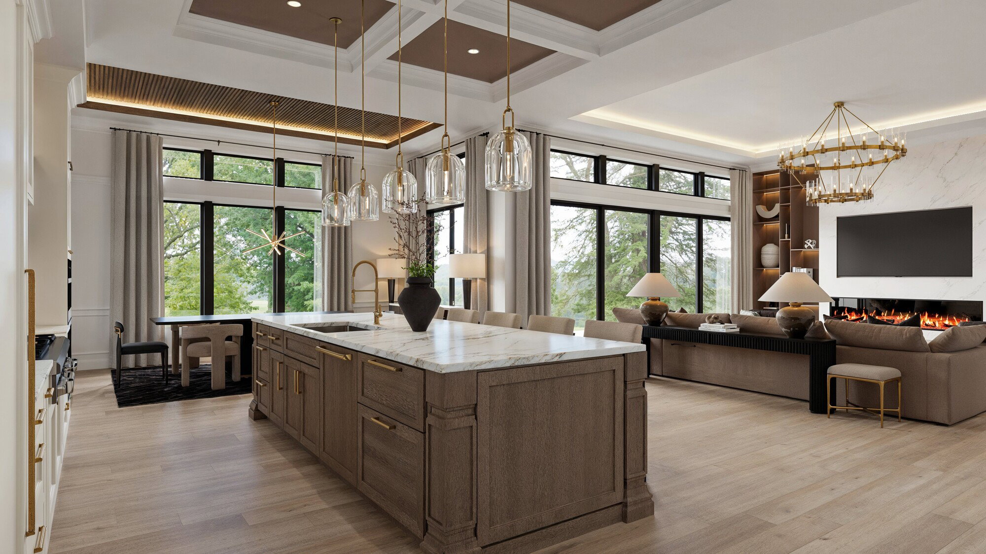 Online Designer Combined Living/Dining 3D Model 5