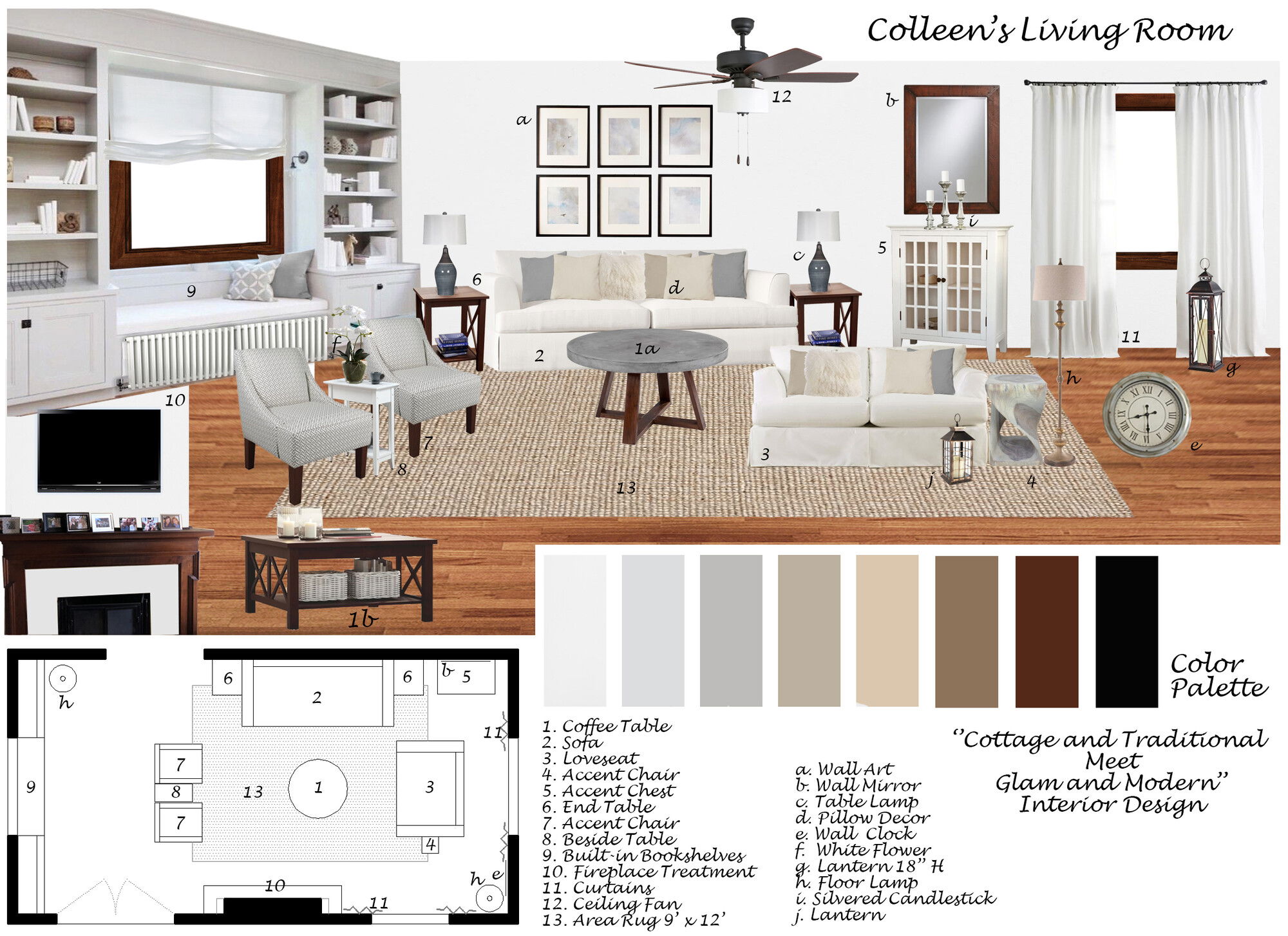 Sophisticated and Classy Living Room Selma A. Moodboard 2 thumb