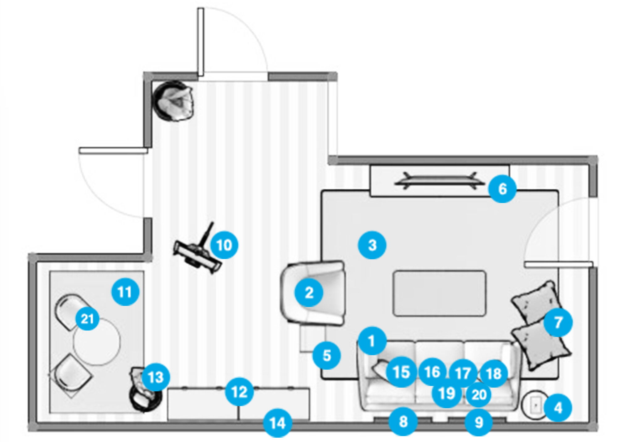 Online Designer Dining Room Floorplan