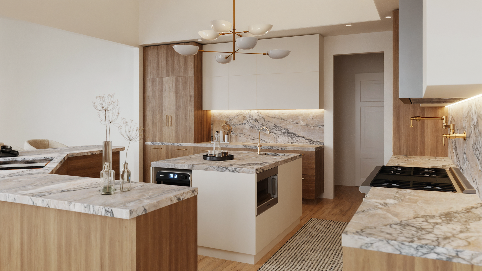 Online Designer Kitchen 3D Model 3