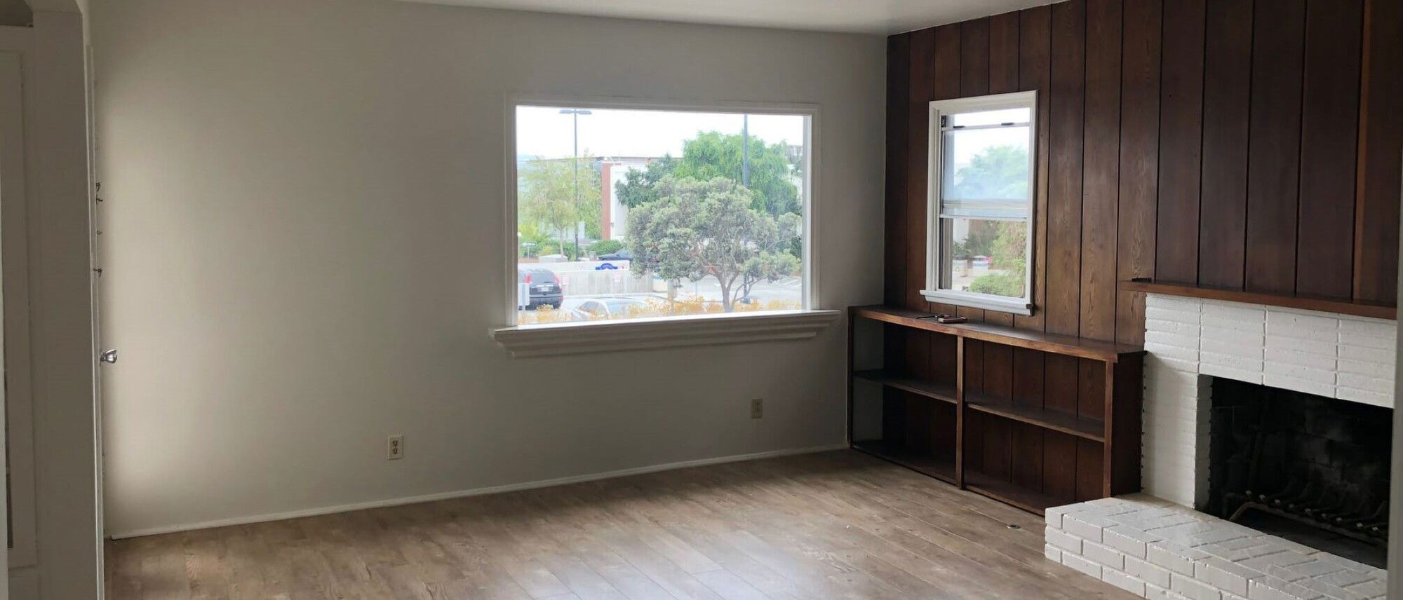 Eclectic and Modern Living Room- Before Photo