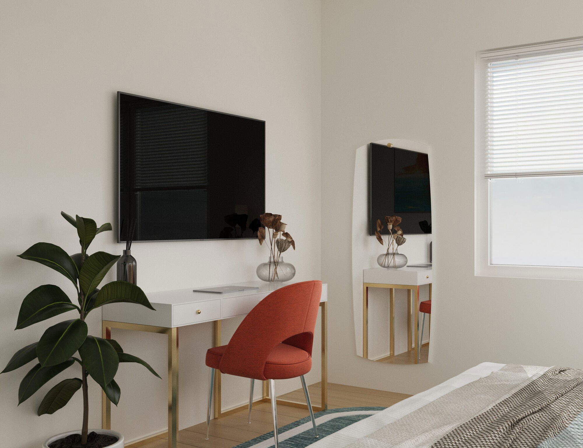Online Designer Bedroom 3D Model 2