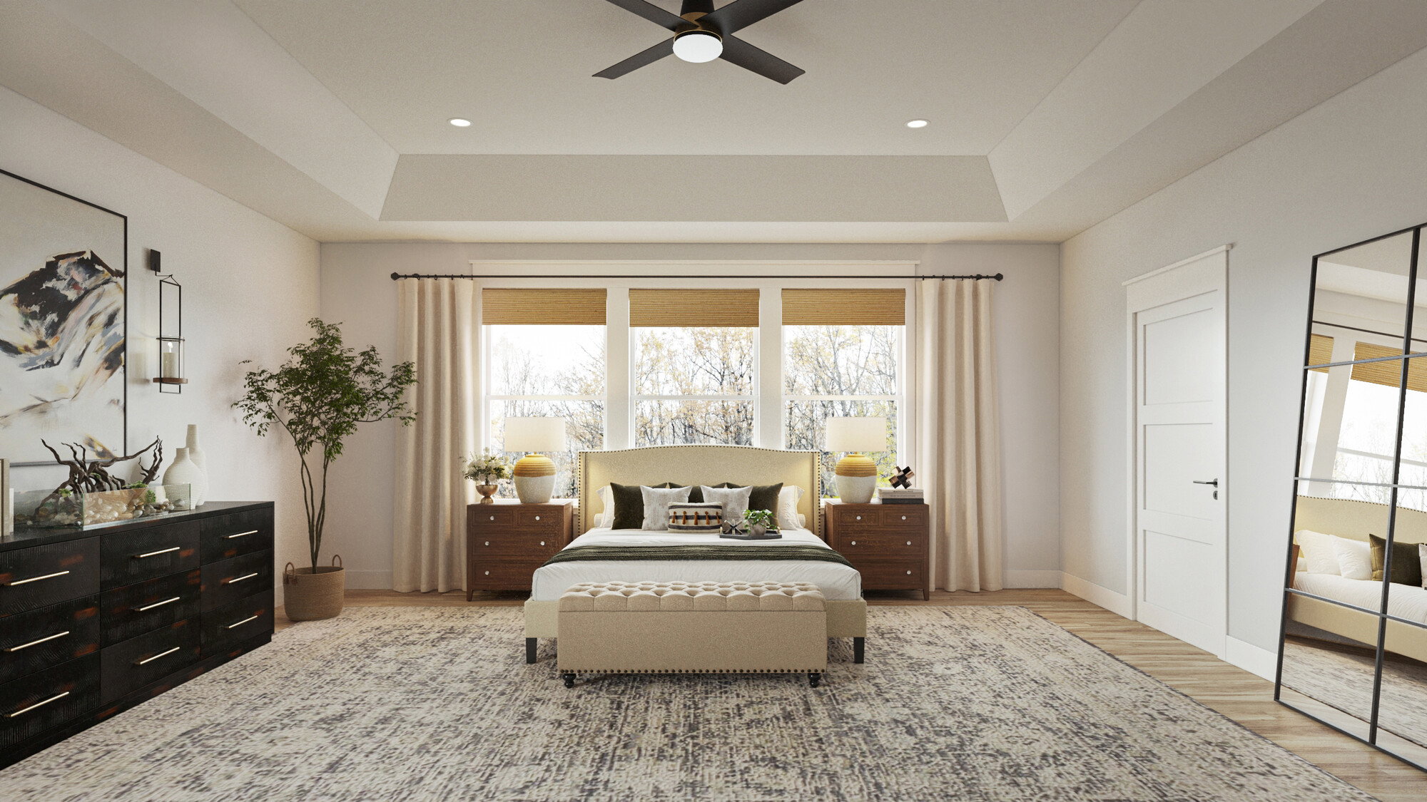Online Designer Bedroom 3D Model 1