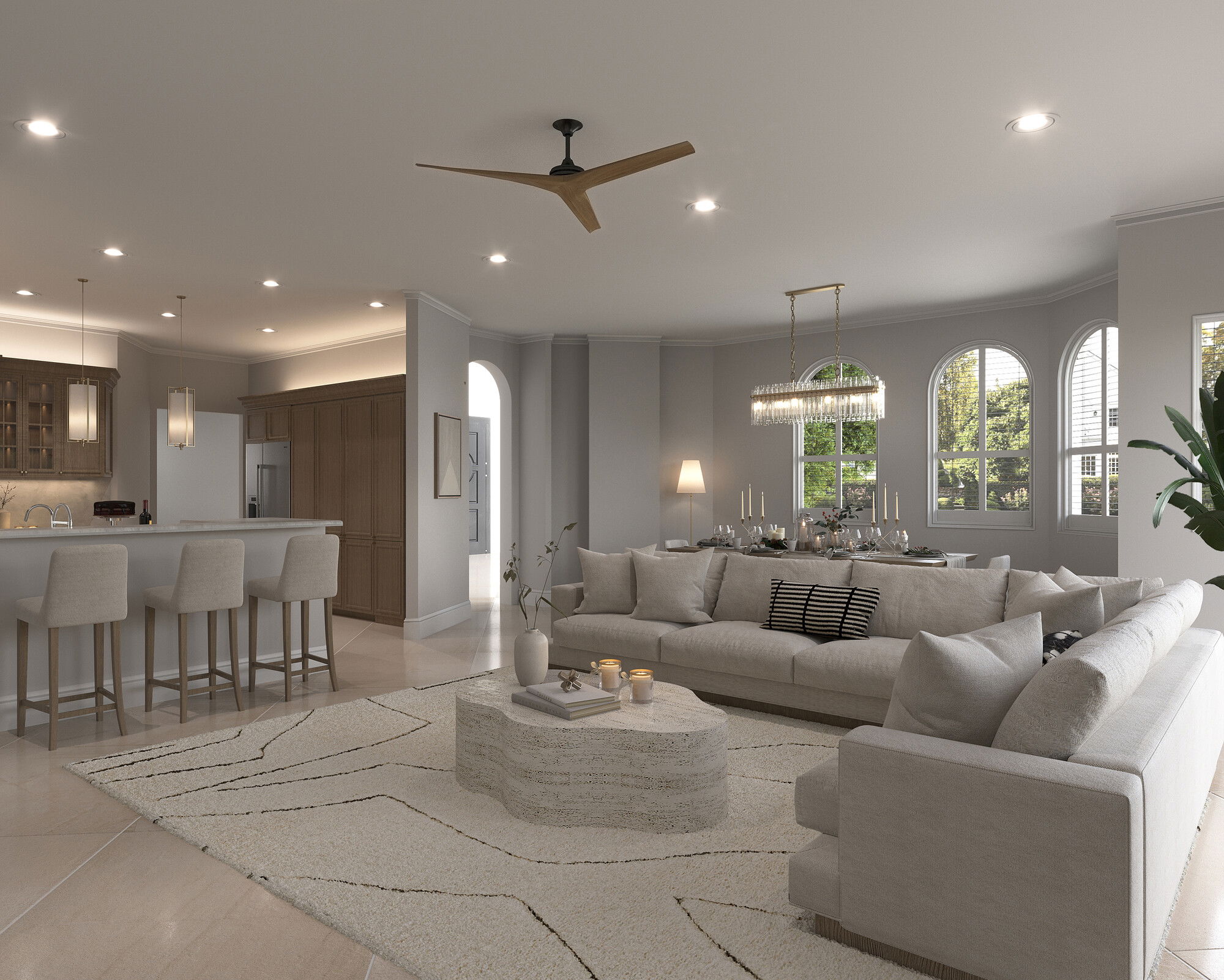 Modelo 3D Sala-Comedor del Diseñador en Línea 4
