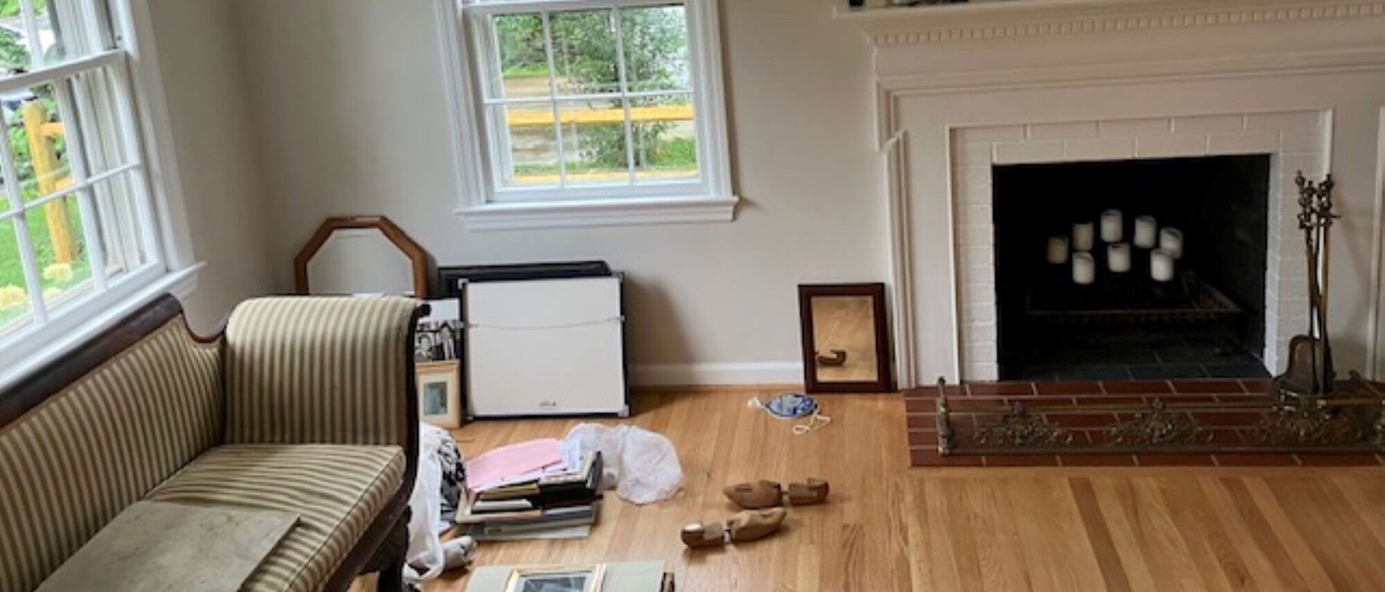 Elegant & Timeless Traditional Living Room- Before Photo