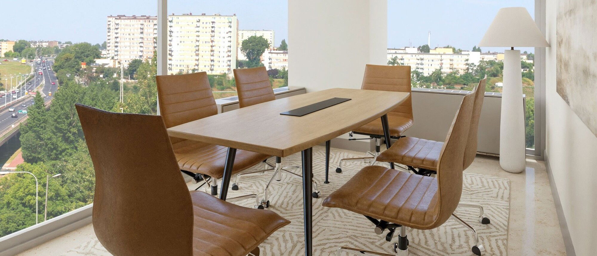 Modern & Sleek Office Spaces Remodel by affordable Alexandria interior designers