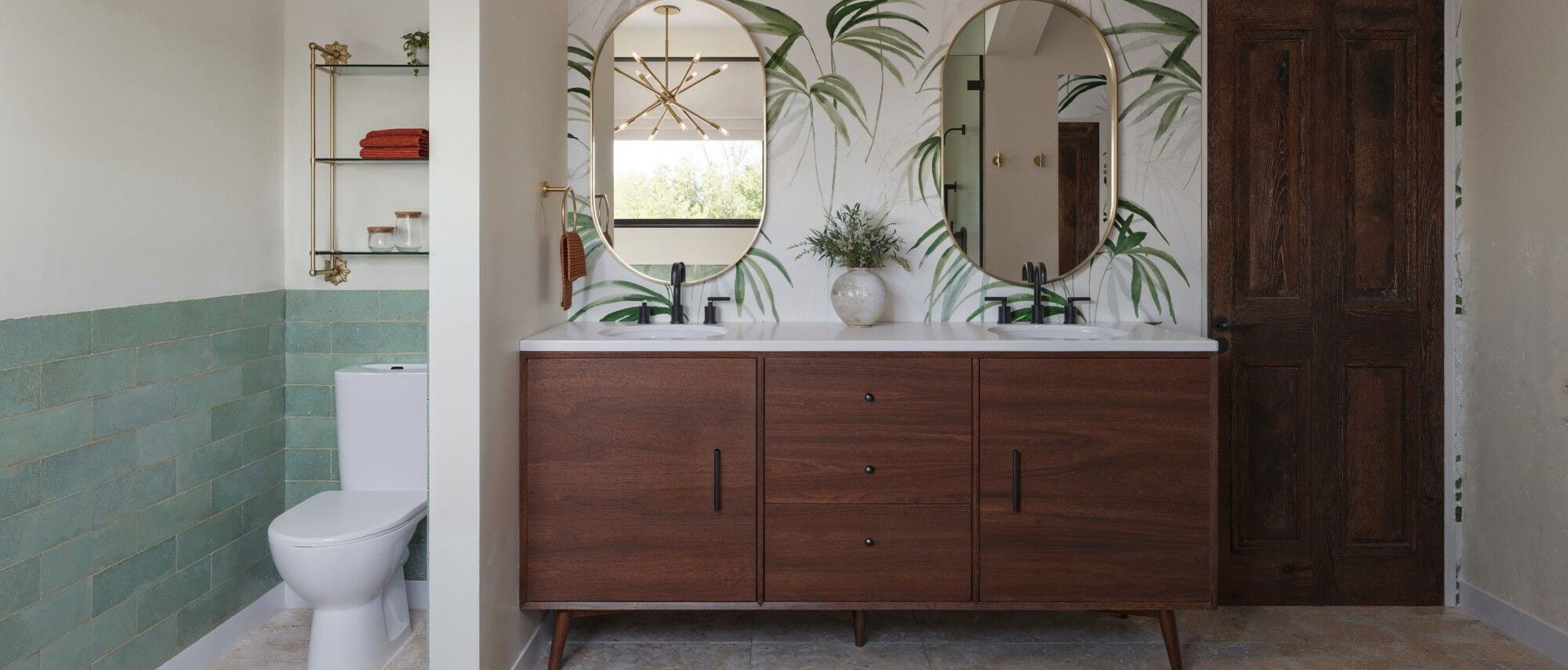 Vintage Midcentury Master Bathroom- After Rendering