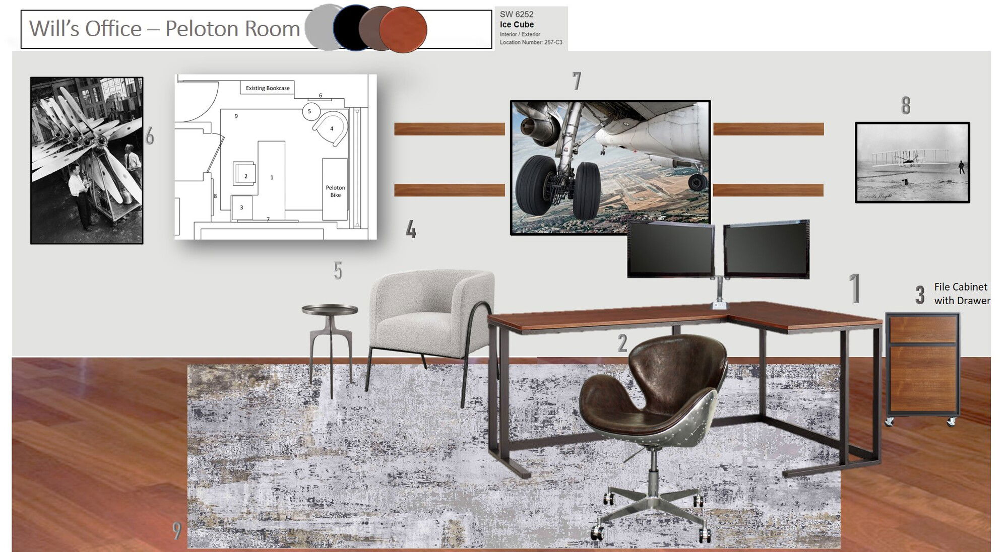 Ideas de diseño interior para hogar/oficina pequeña en línea