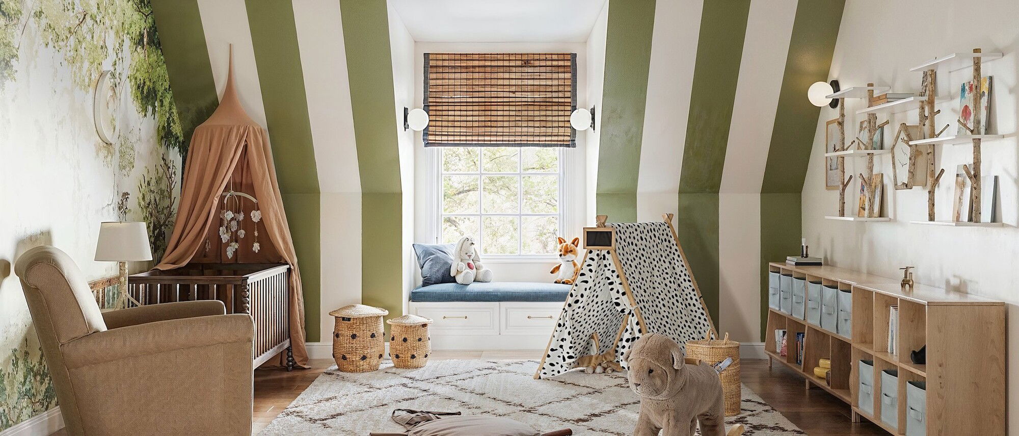 Adorable Forest Themed Nursery- After Rendering