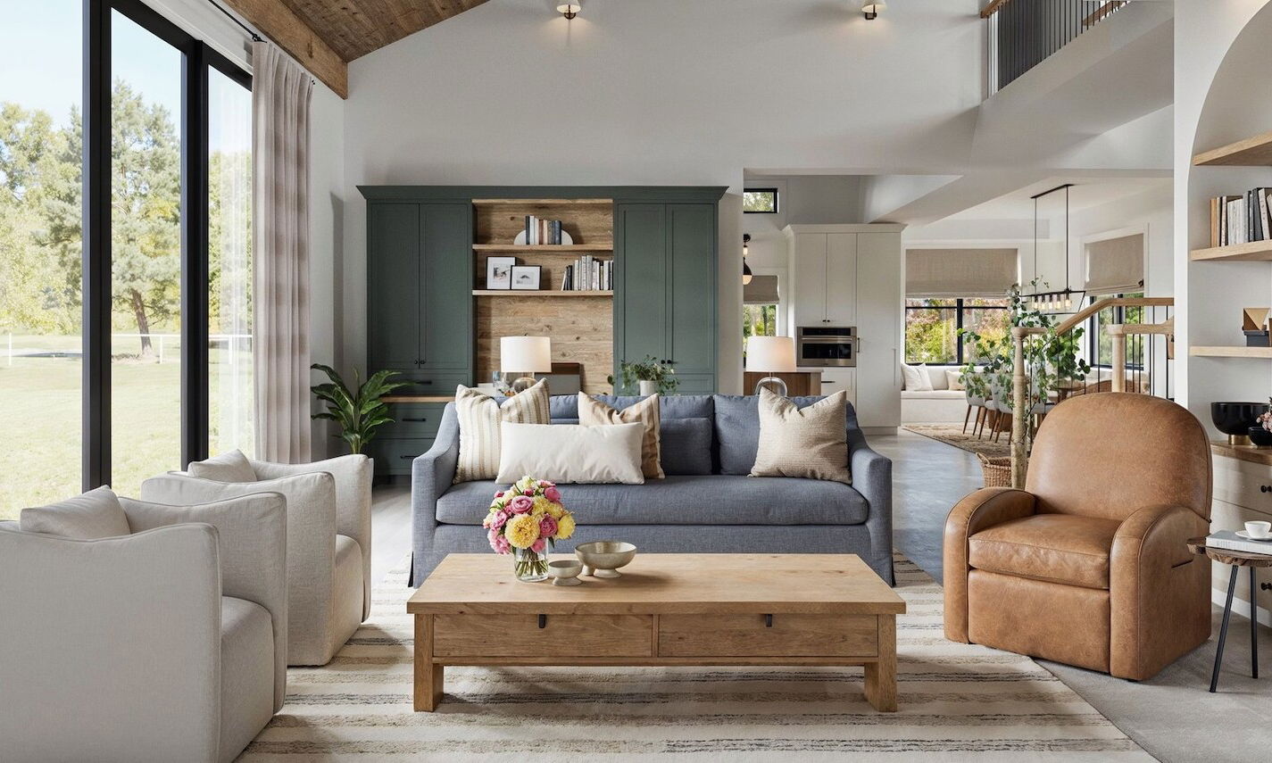 Renovación de Hogar de Cabaña Francesa por diseñadores de interiores en Pensacola, Florida