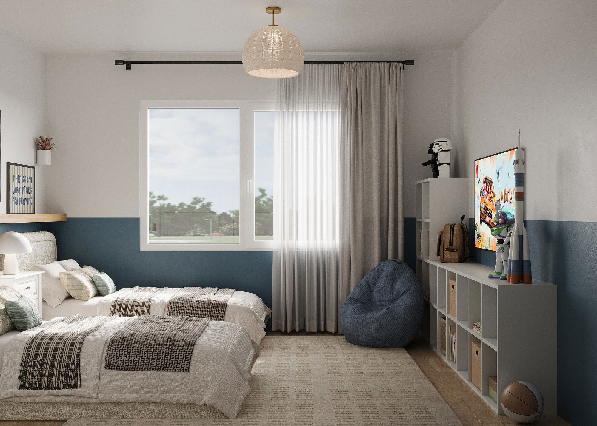 Online Designer Bedroom 3D Model 3