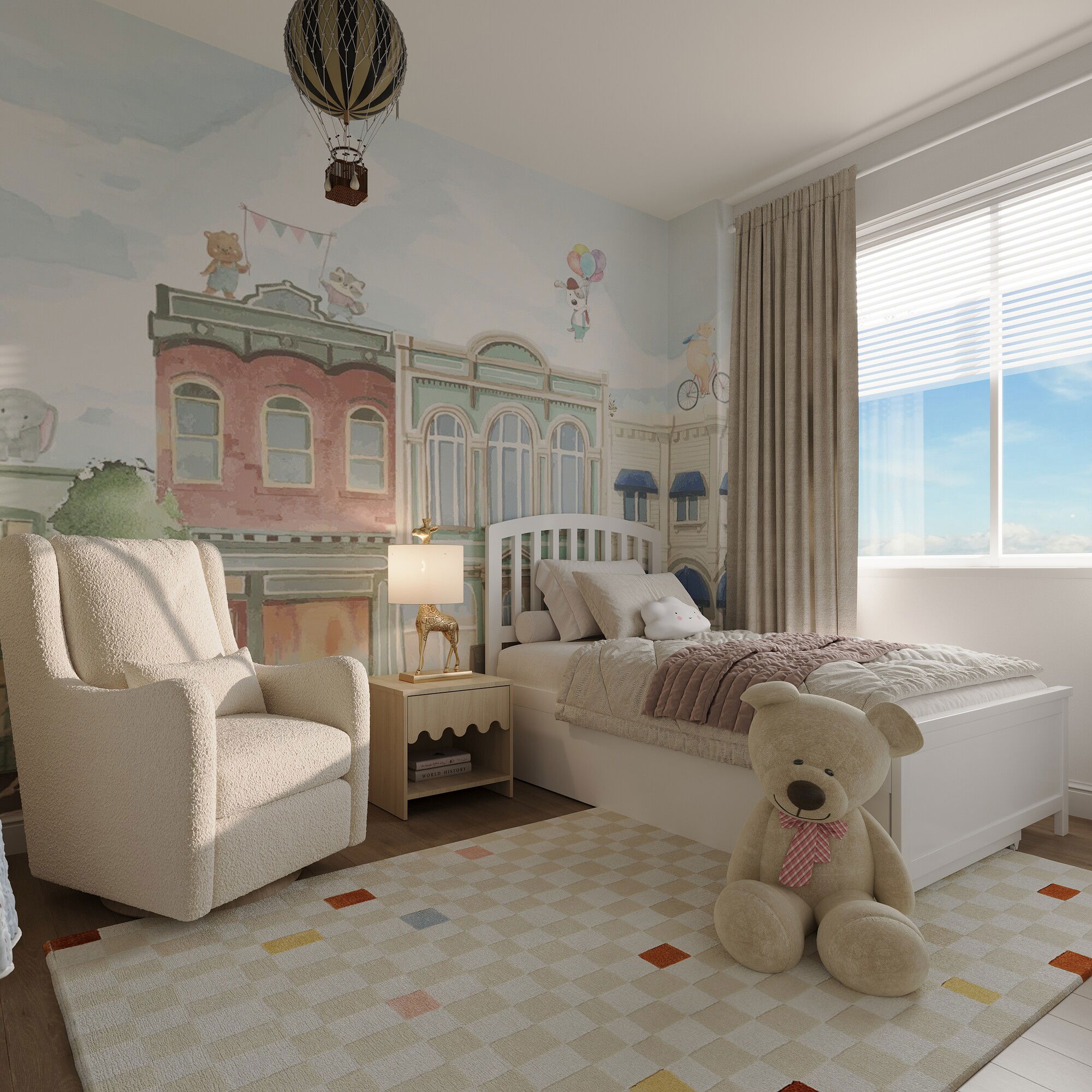 Online Designer Bedroom 3D Model 4