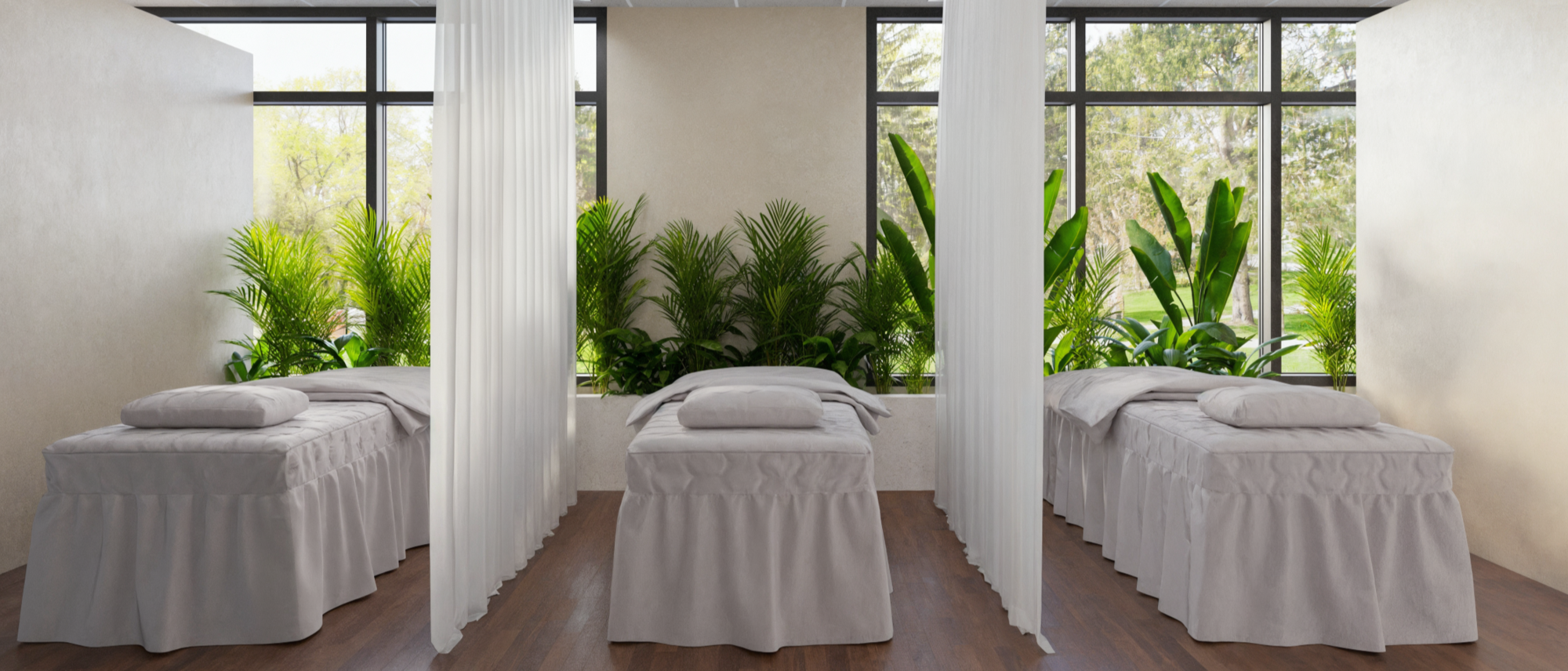 Serene Wellness Center Design with Natural Touches- After Rendering