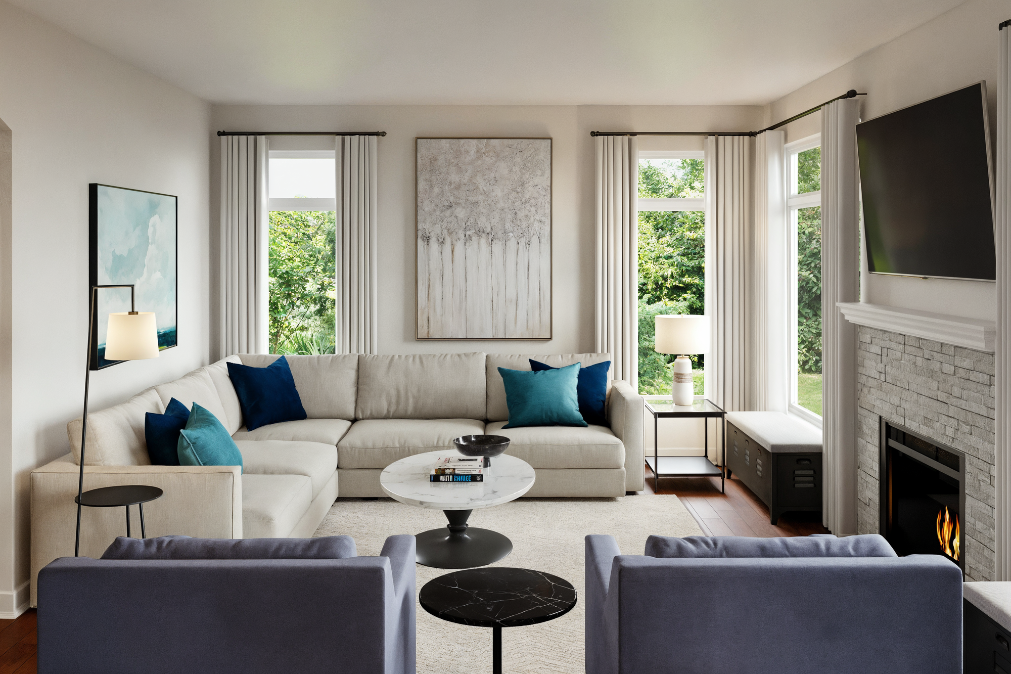 Online Designer Combined Living/Dining 3D Model 3