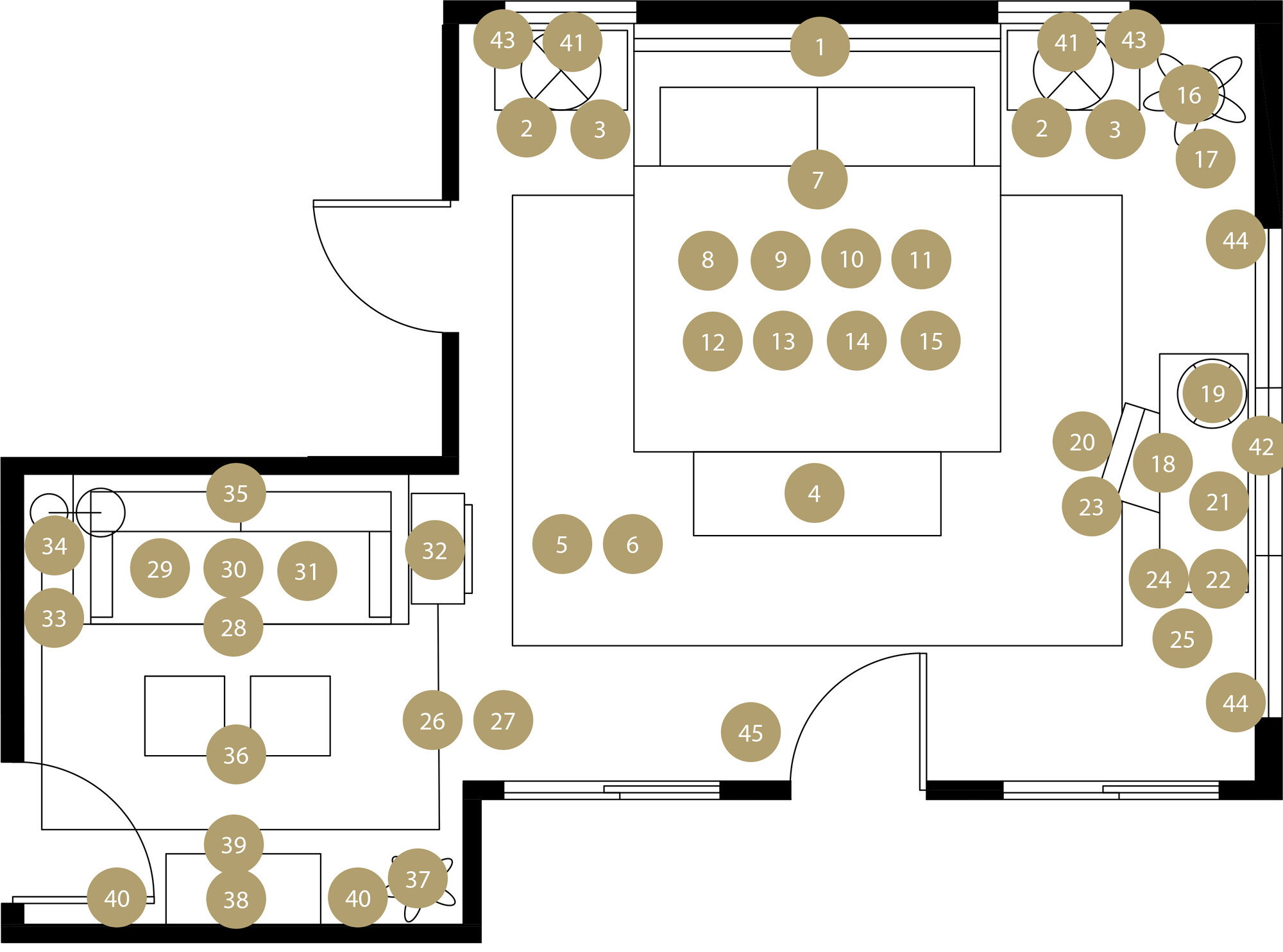 Online Designer Bedroom Floorplan