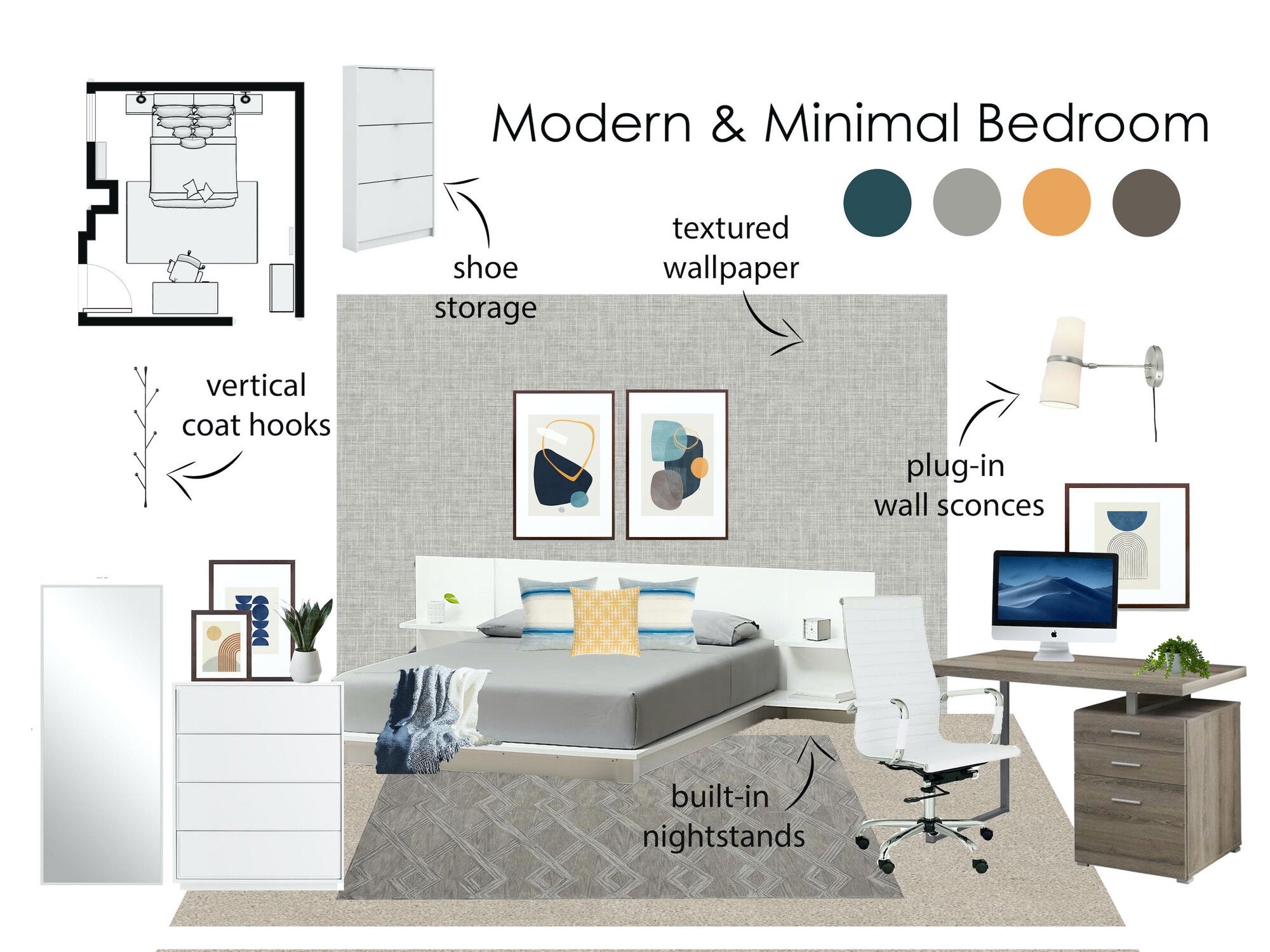Ideas de diseño interior de dormitorio en línea