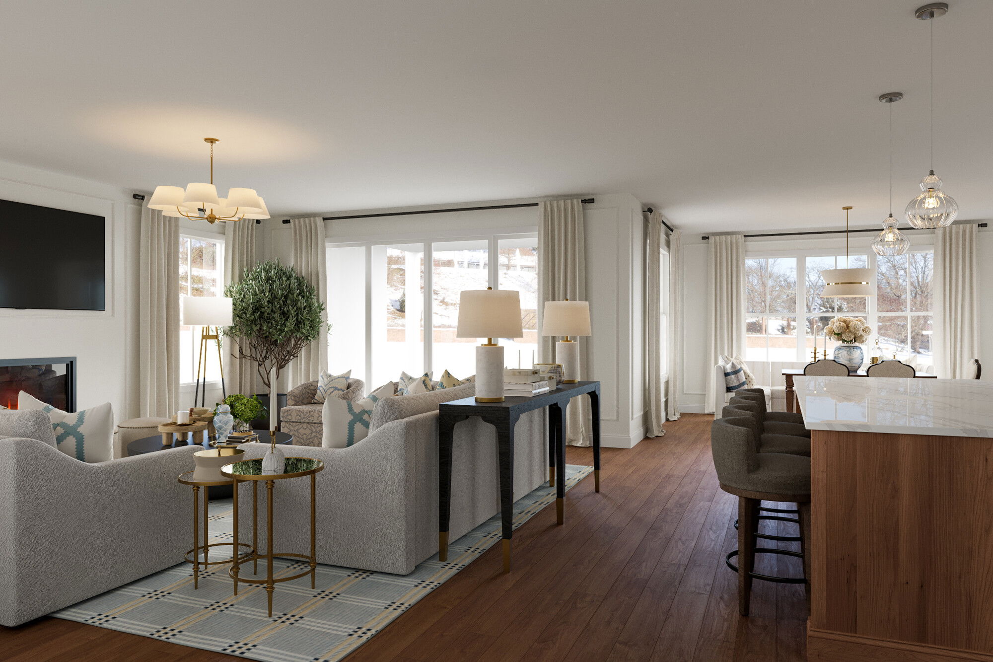 Online Designer Living Room 3D Model 4