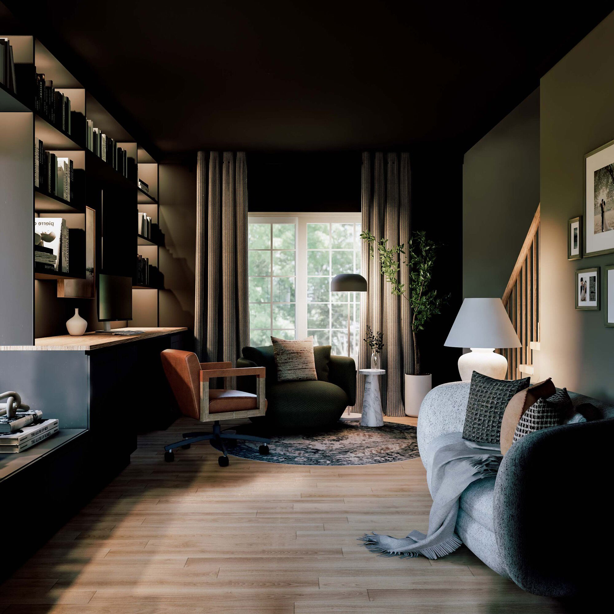 Online Designer Living Room 3D Model 3