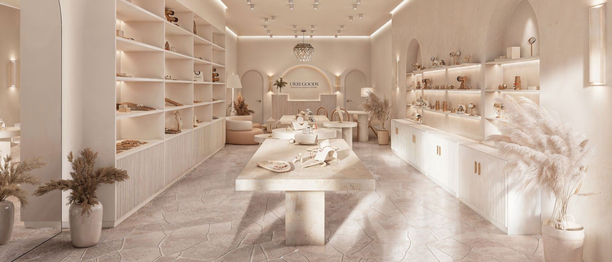 Chic & Inviting Jewelry Store Design by interior designers in Baltimore, Maryland