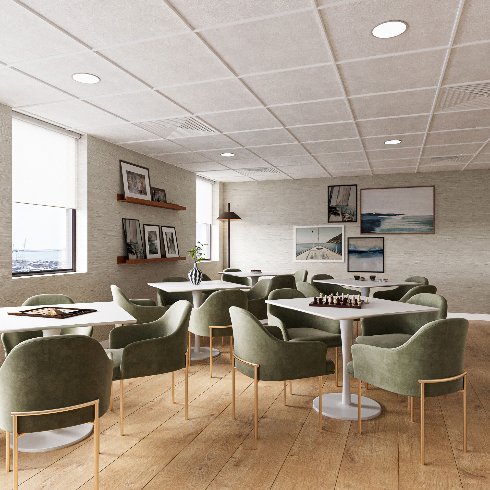 Online Designer Combined Living/Dining 3D Model thumbnail3