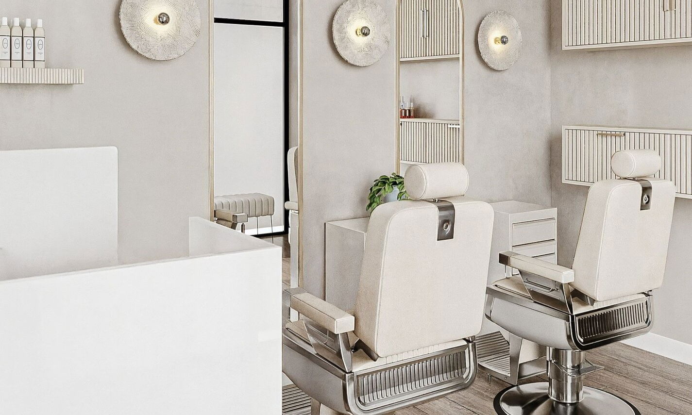 Brow and Waxing Modern Boutique Design by affordable San Francisco interior designers