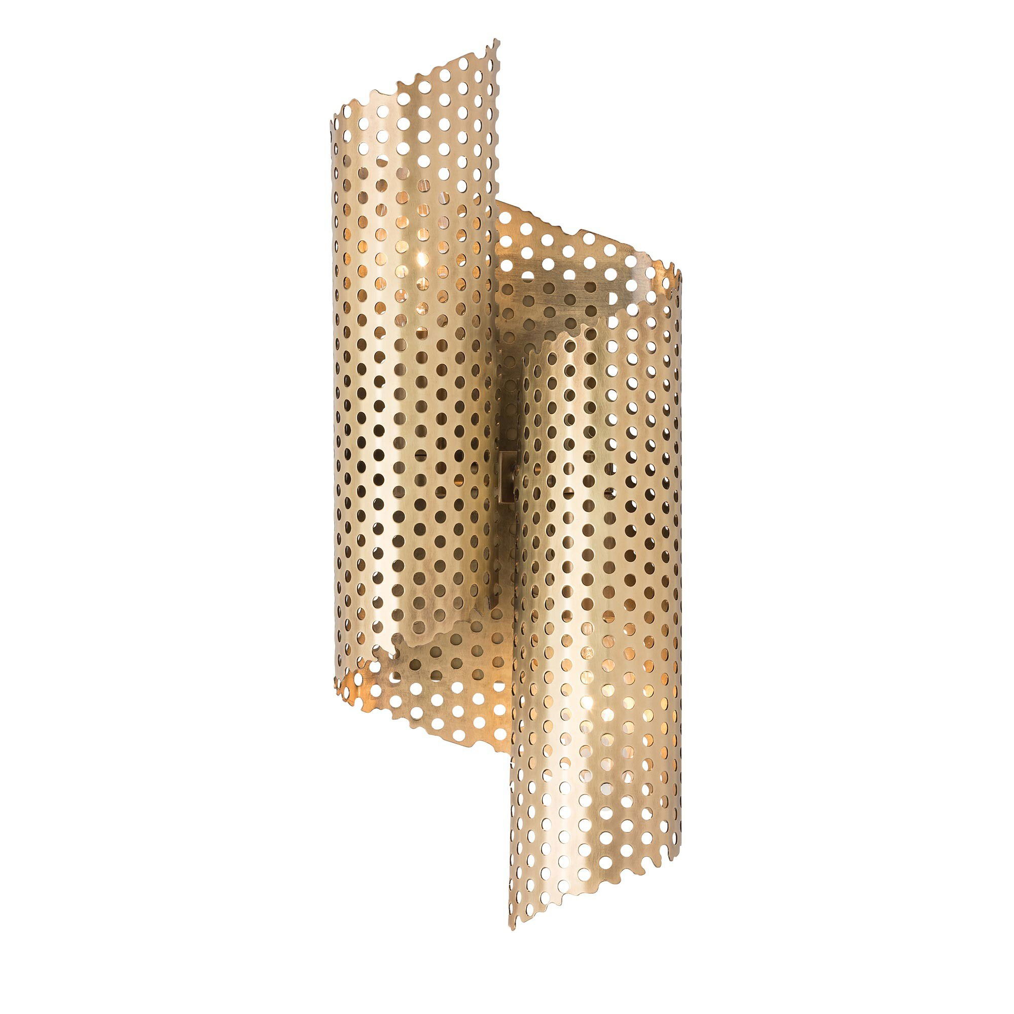 Dotted Golden Sconce large image 