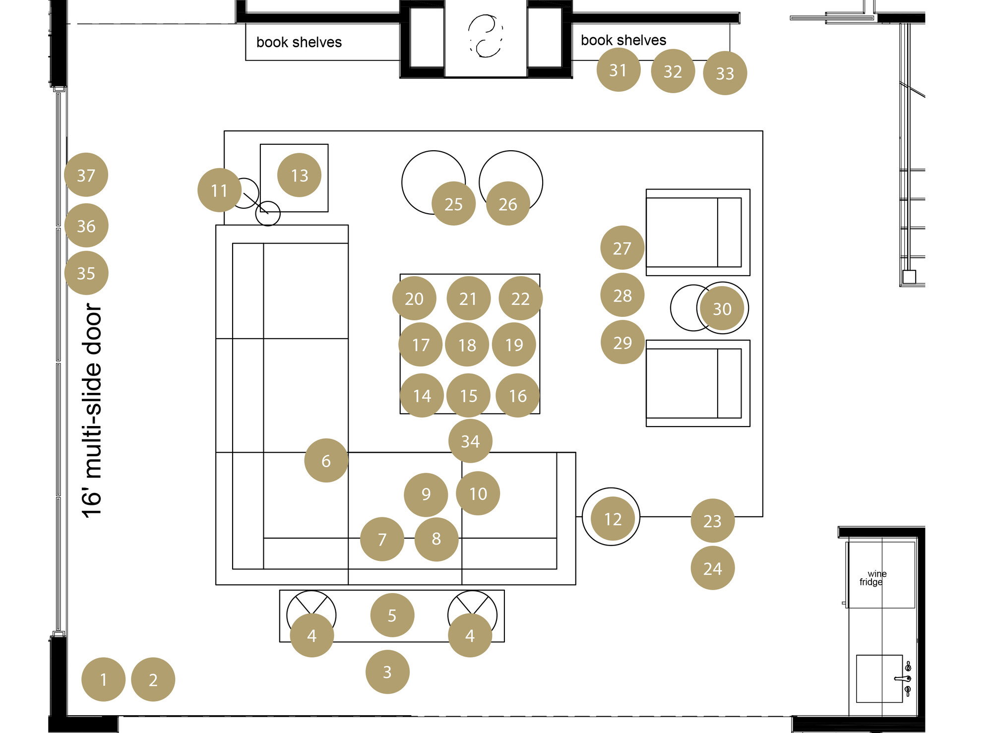 Online Designer Living Room Floorplan