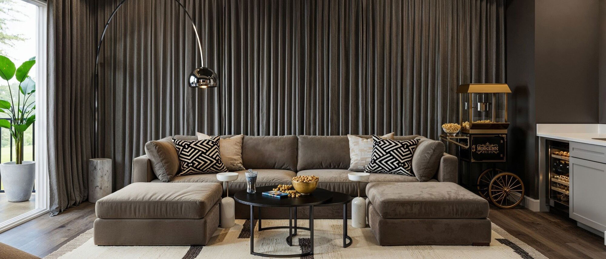 Diseño de Cine en Casa Luxe - Renderizado Después