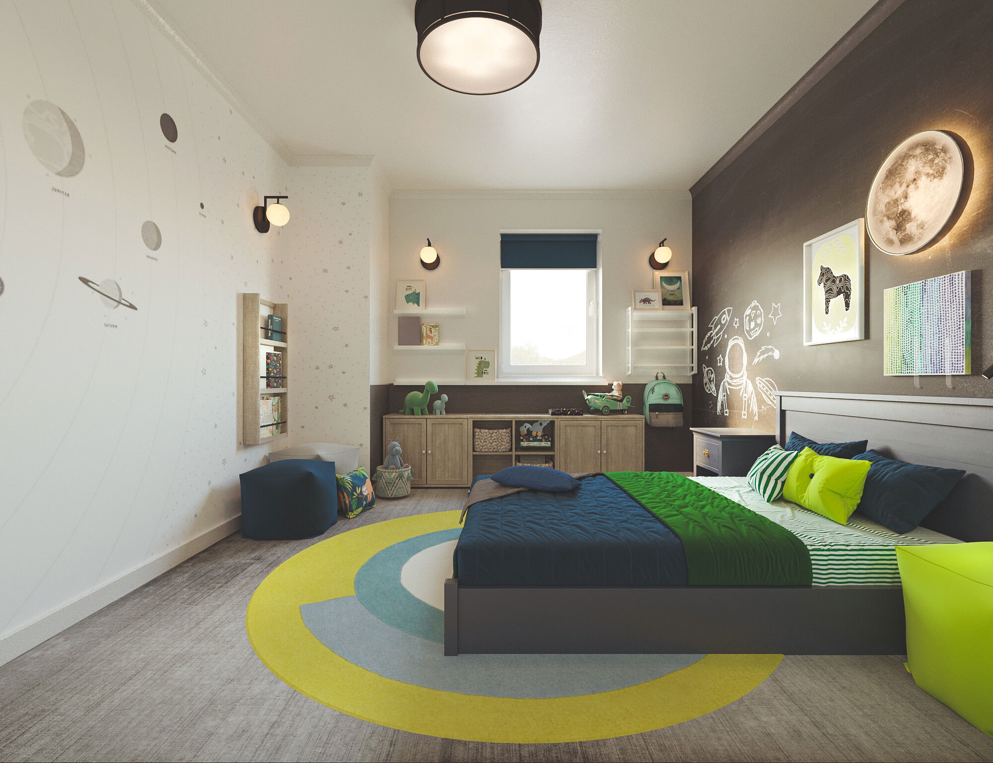 Online Designer Bedroom 3D Model 1