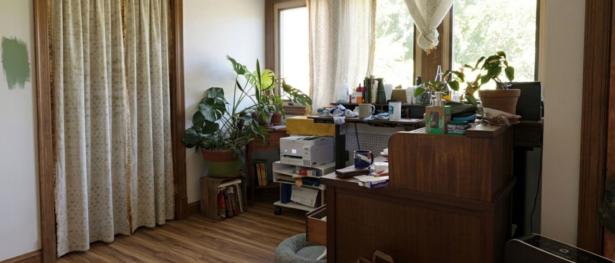 Modern Organic Home Office Renovation-Kimberly Before Photo