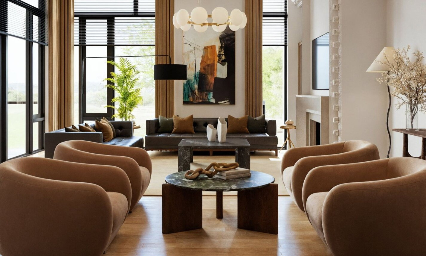 Diseño de Interiores de Casa Opulenta por los mejores diseñadores de interiores de Akron