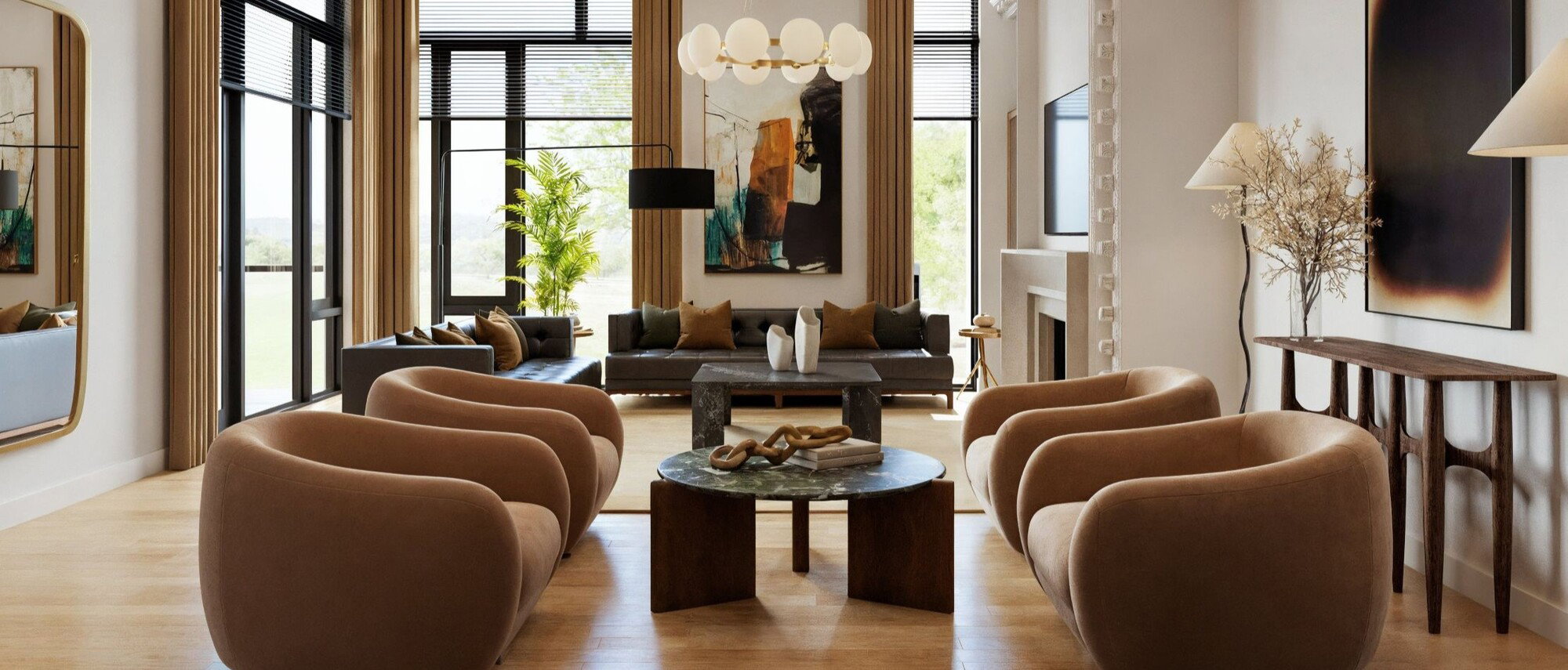 Diseño de Interiores de Casa Opulenta por los mejores diseñadores de interiores de Akron