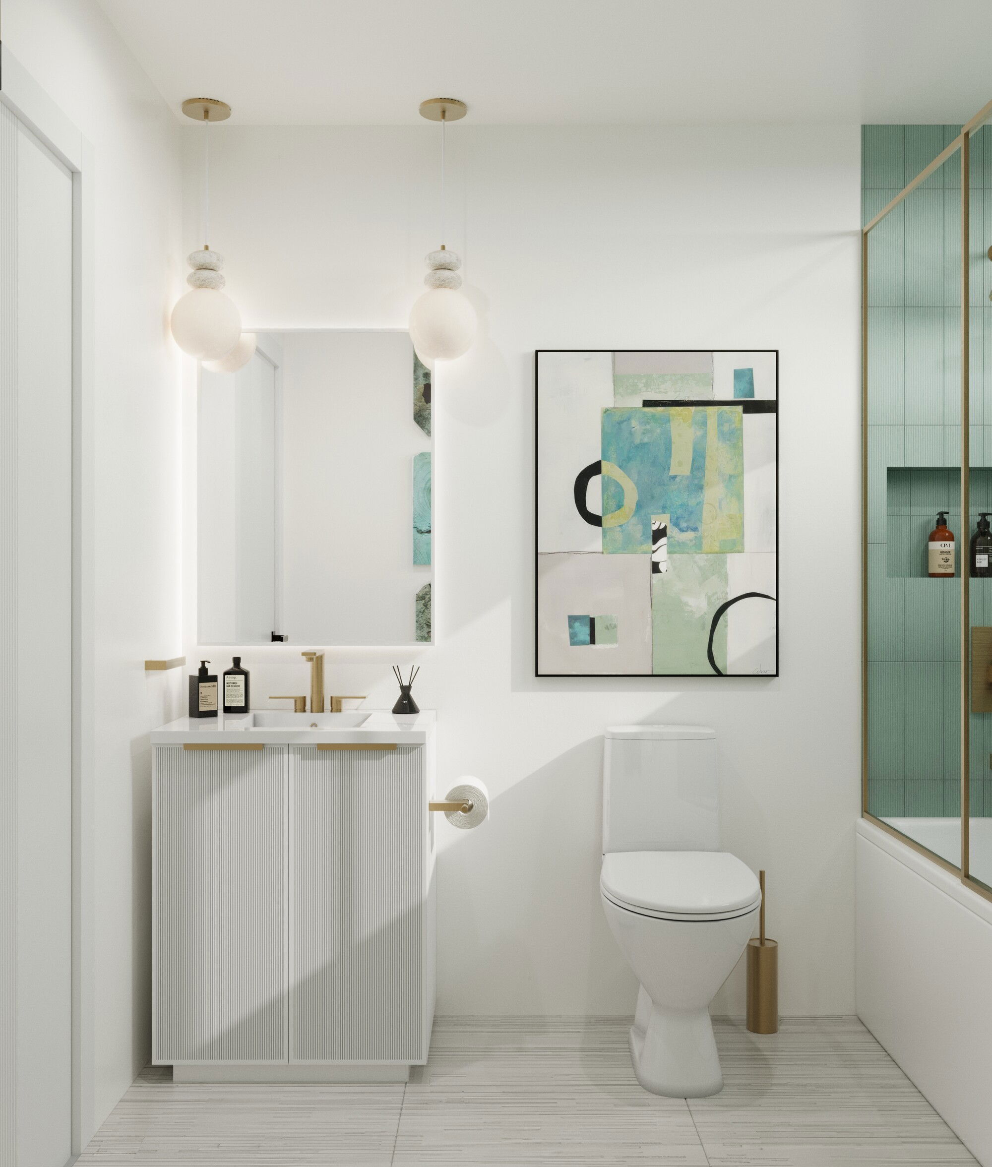 Online Designer Bathroom 3D Model 1