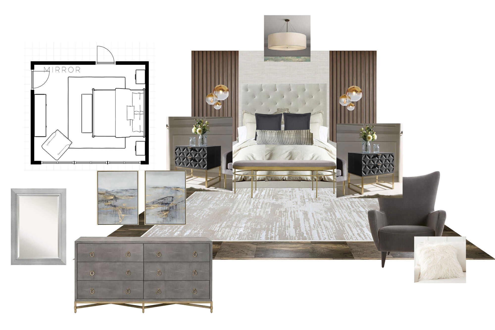 Ideas de diseño interior de dormitorio en línea