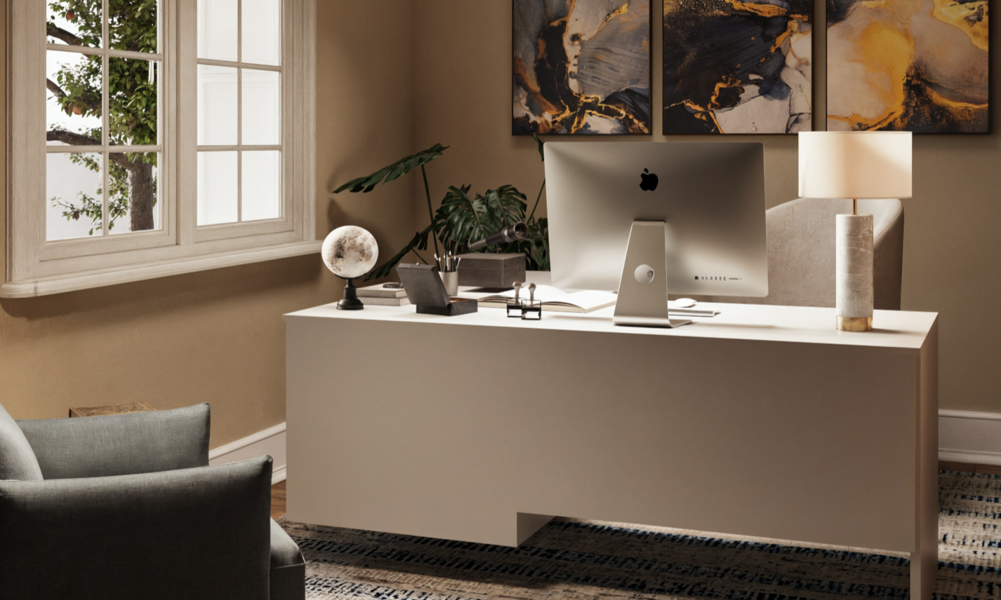 Sleek & Contemporary Home Office Transformation