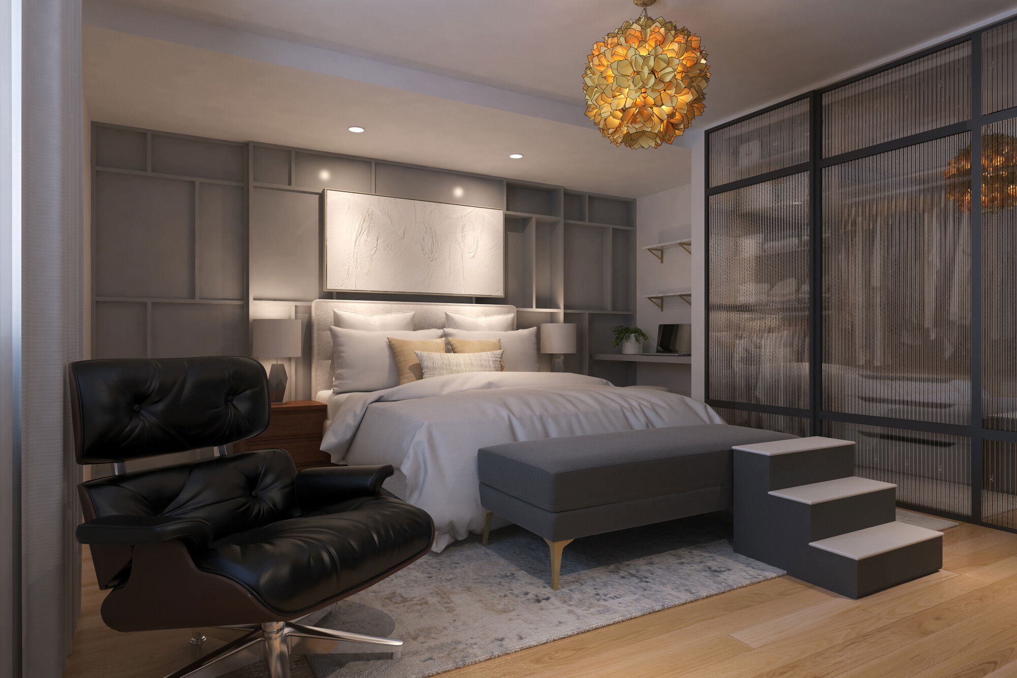 Online Designer Bedroom 3D Model 2