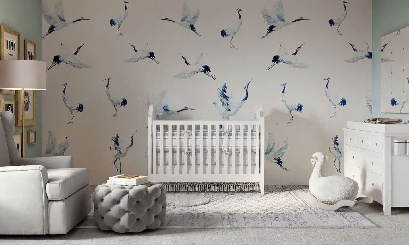 Neutral and Calming Nursery Design by affordable Tyler interior designers