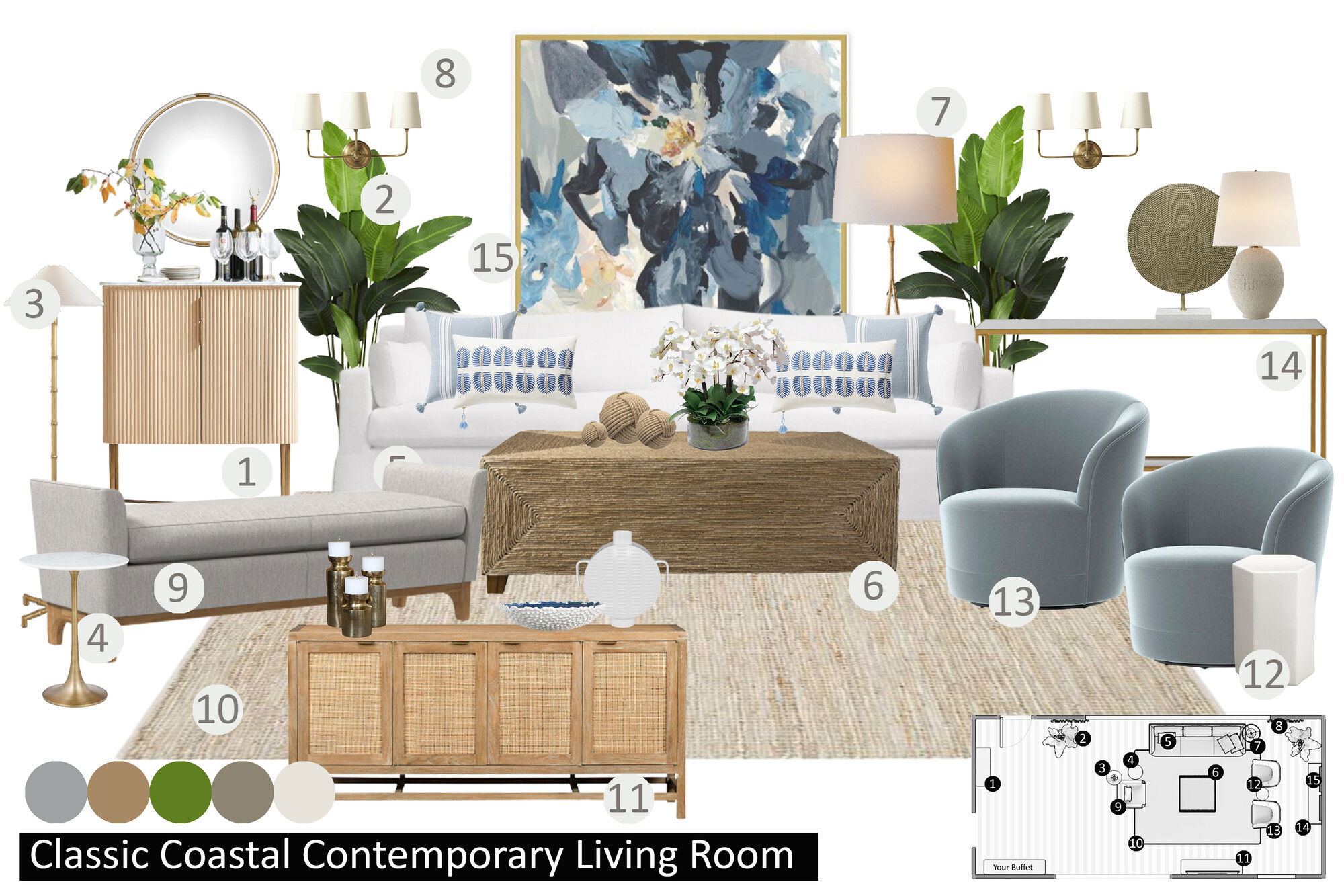 Ideas De Diseño Interior De Sala De Estar De Diseñador En Línea