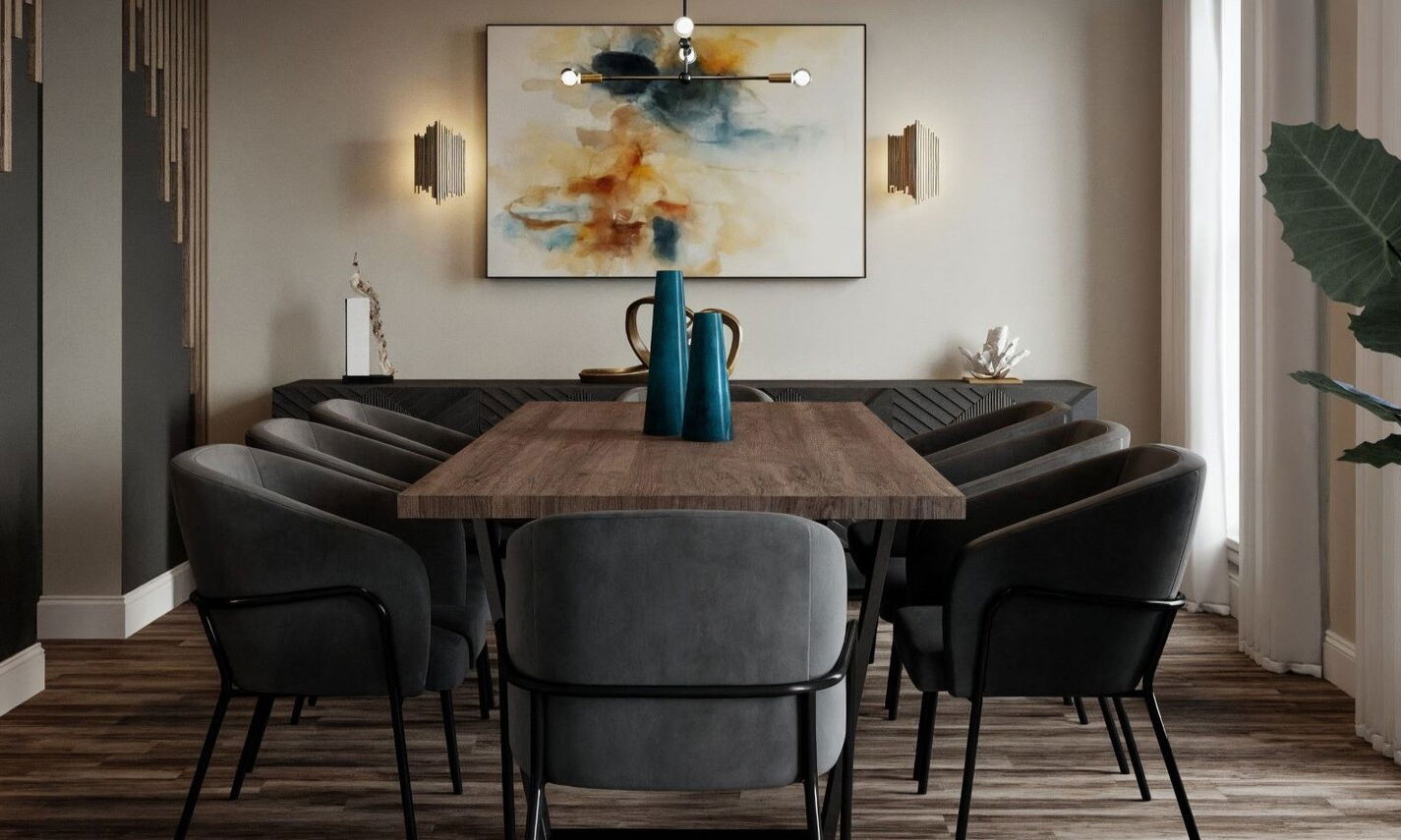 Contemporary Modern Wooden Dining Room