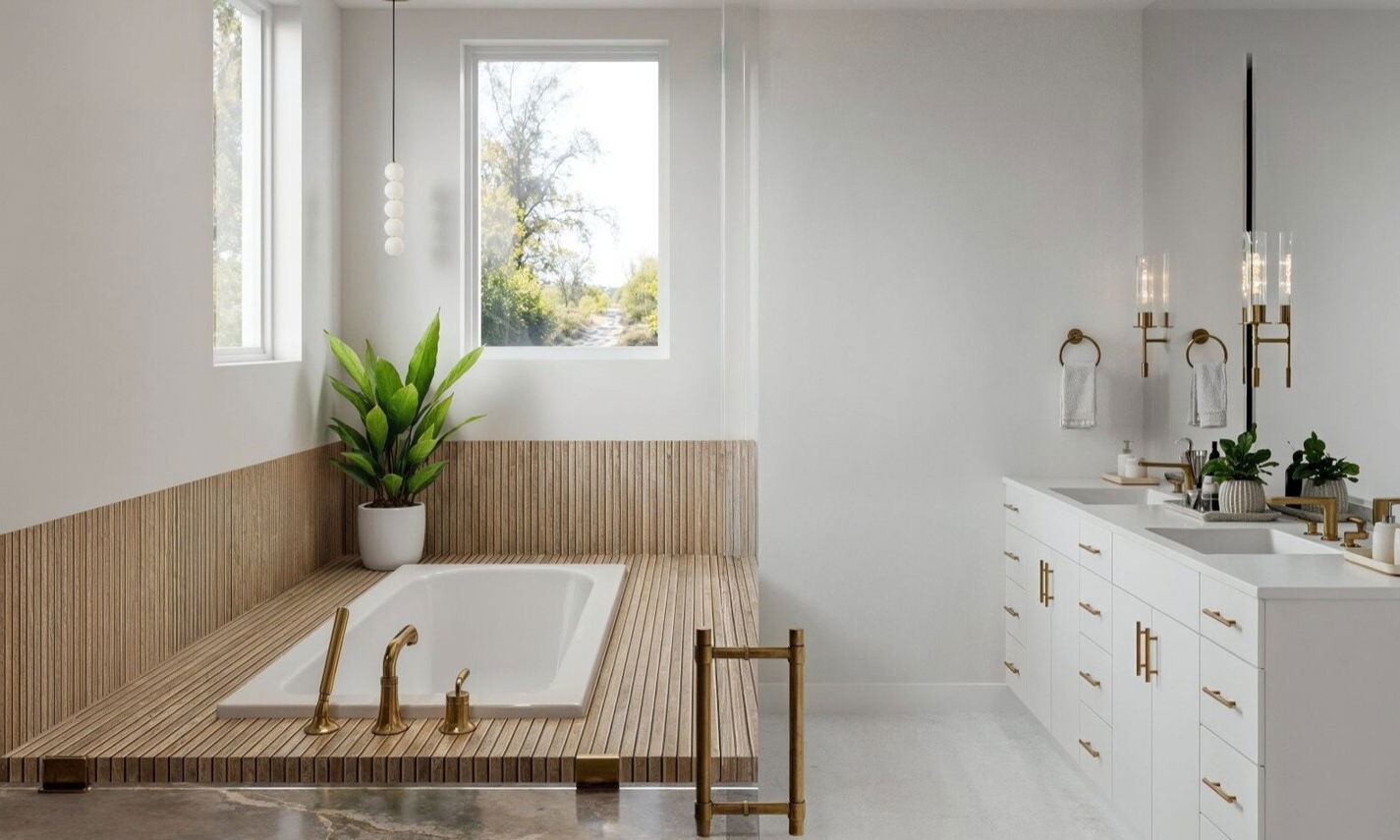 Sleek and Sophisticated Bathroom Design by affordable Salinas interior designers