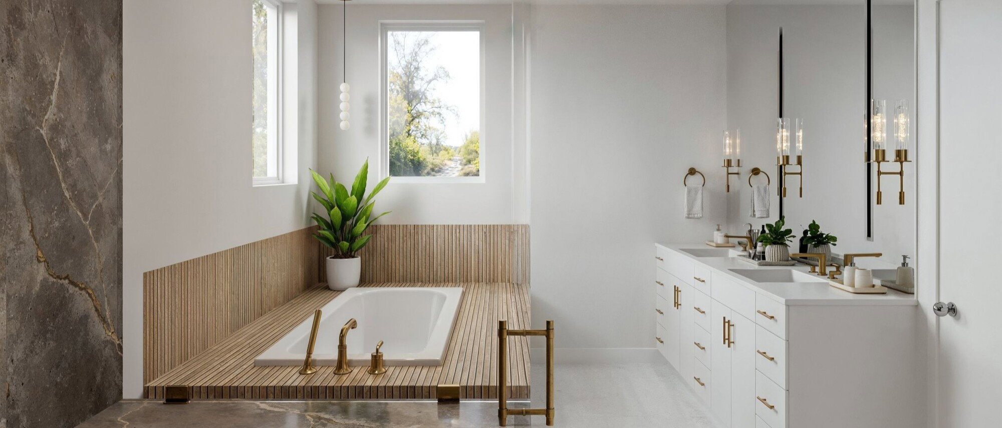 Sleek and Sophisticated Bathroom Design by interior designers in Saratoga, California