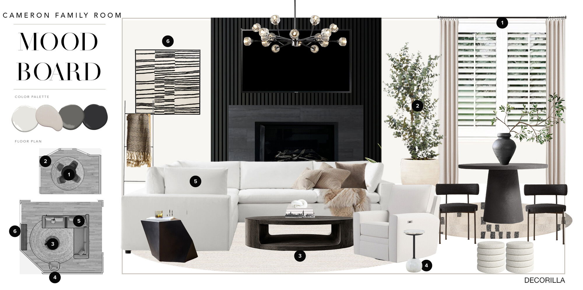 Online Designer Combined Living/Dining Interior Design Ideas