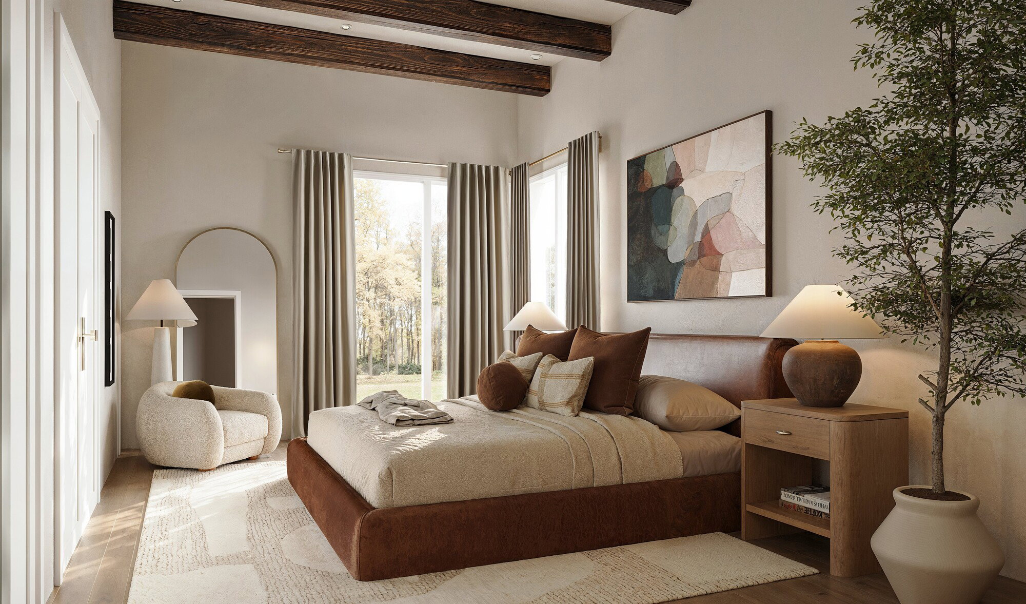 Online Designer Bedroom 3D Model 4