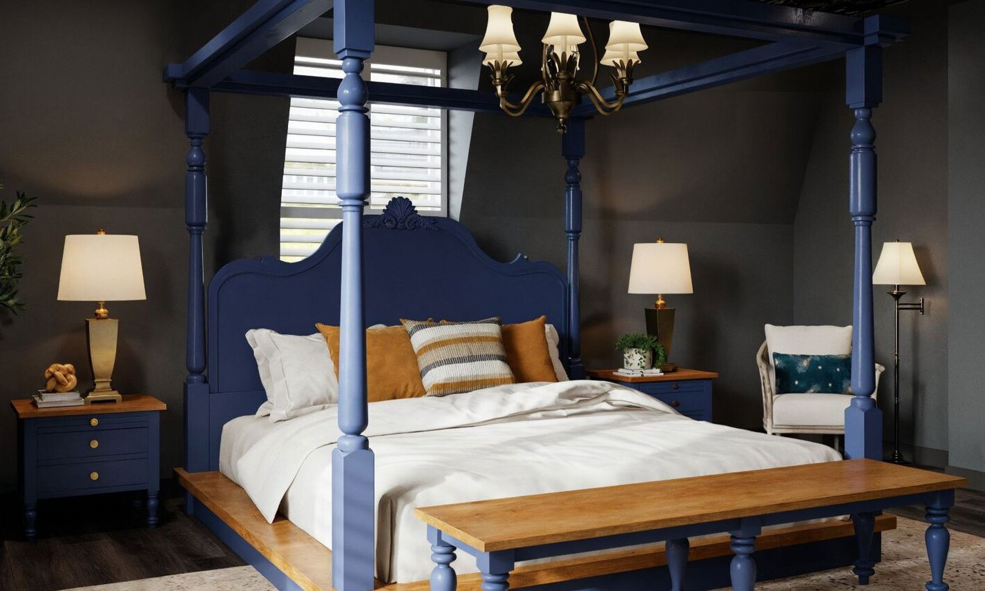 Traditional Antique Bedrooms and Bathroom Design