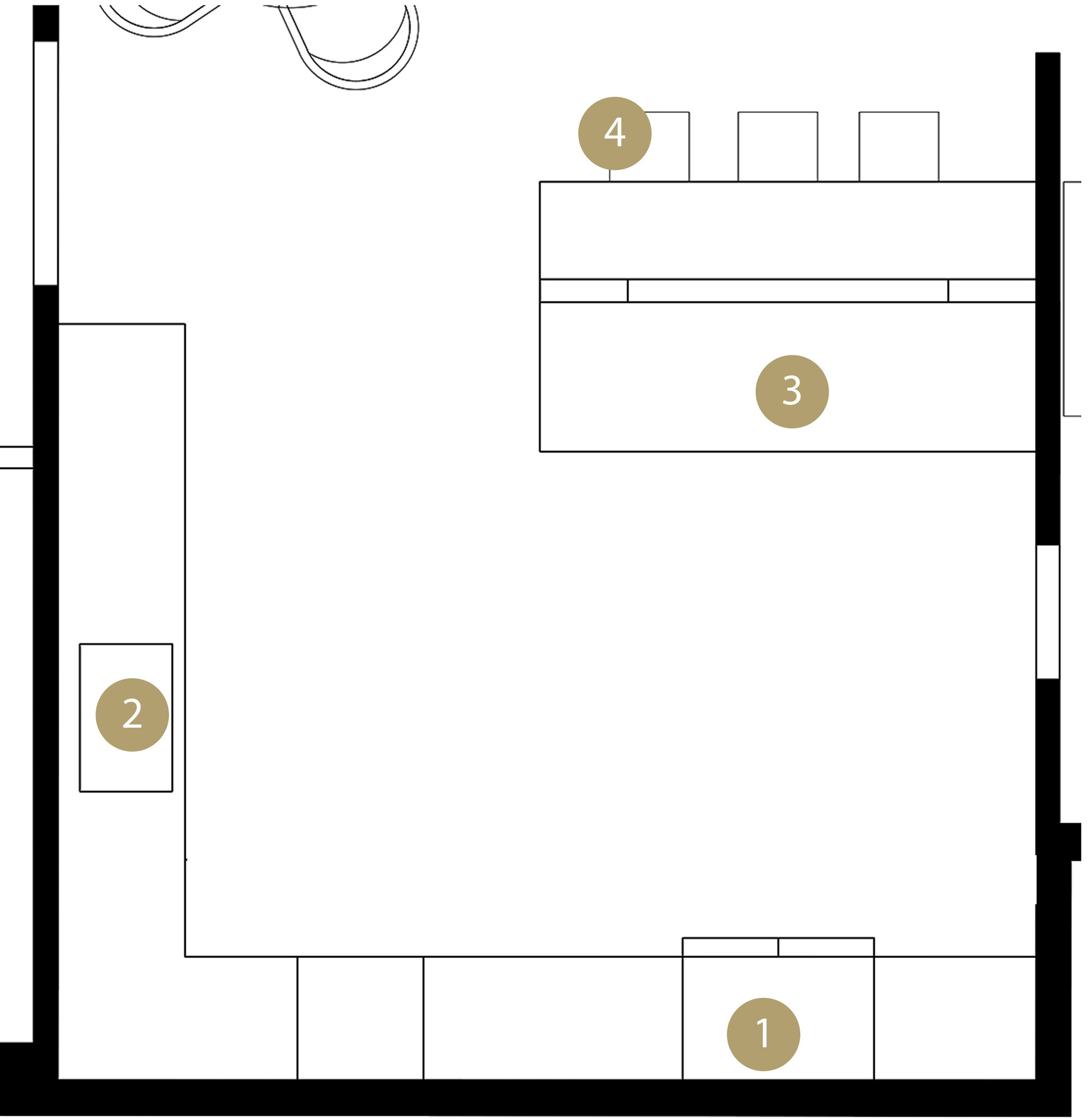 Online Designer Kitchen Floorplan