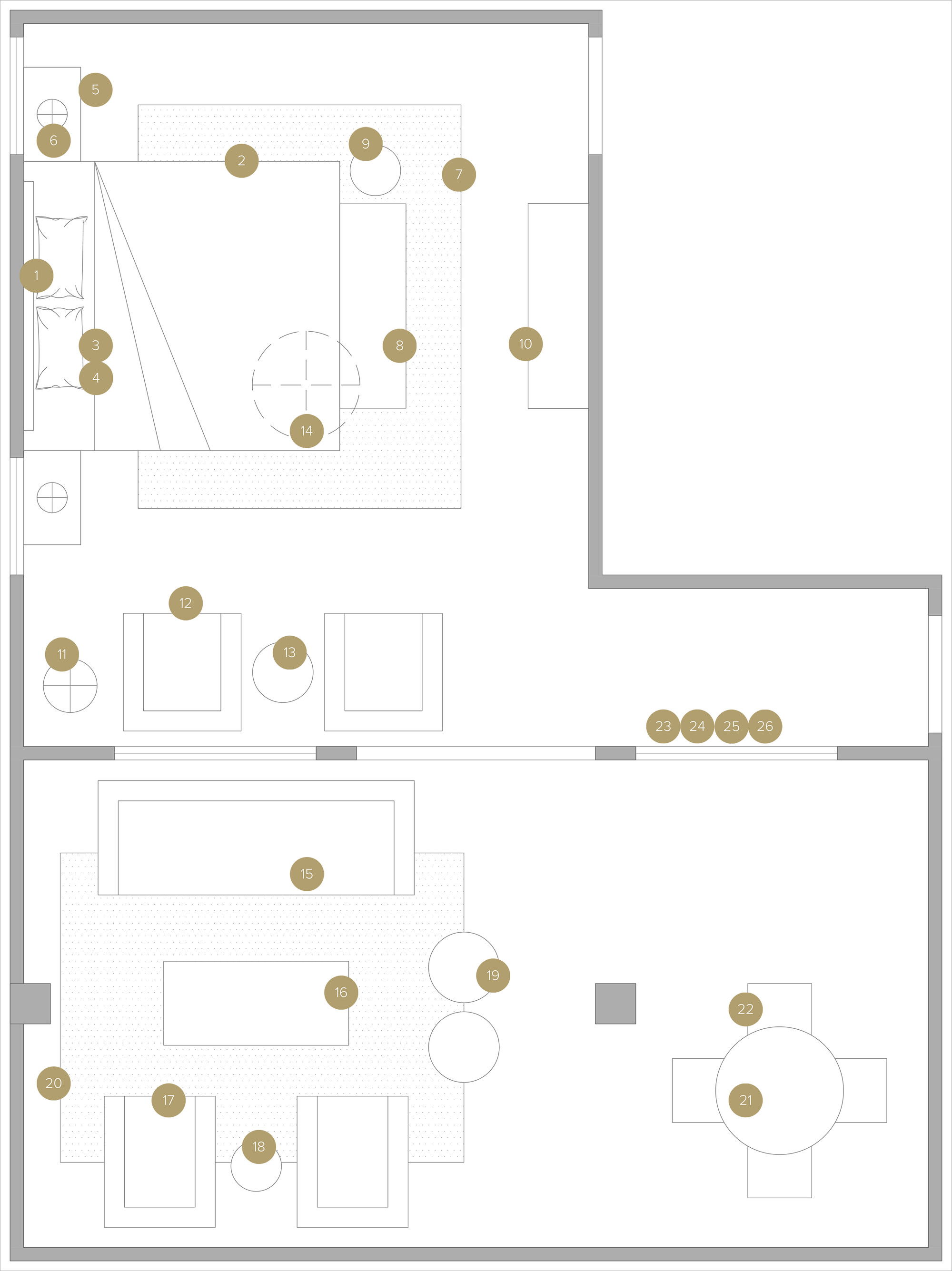 Online Designer Bedroom Floorplan