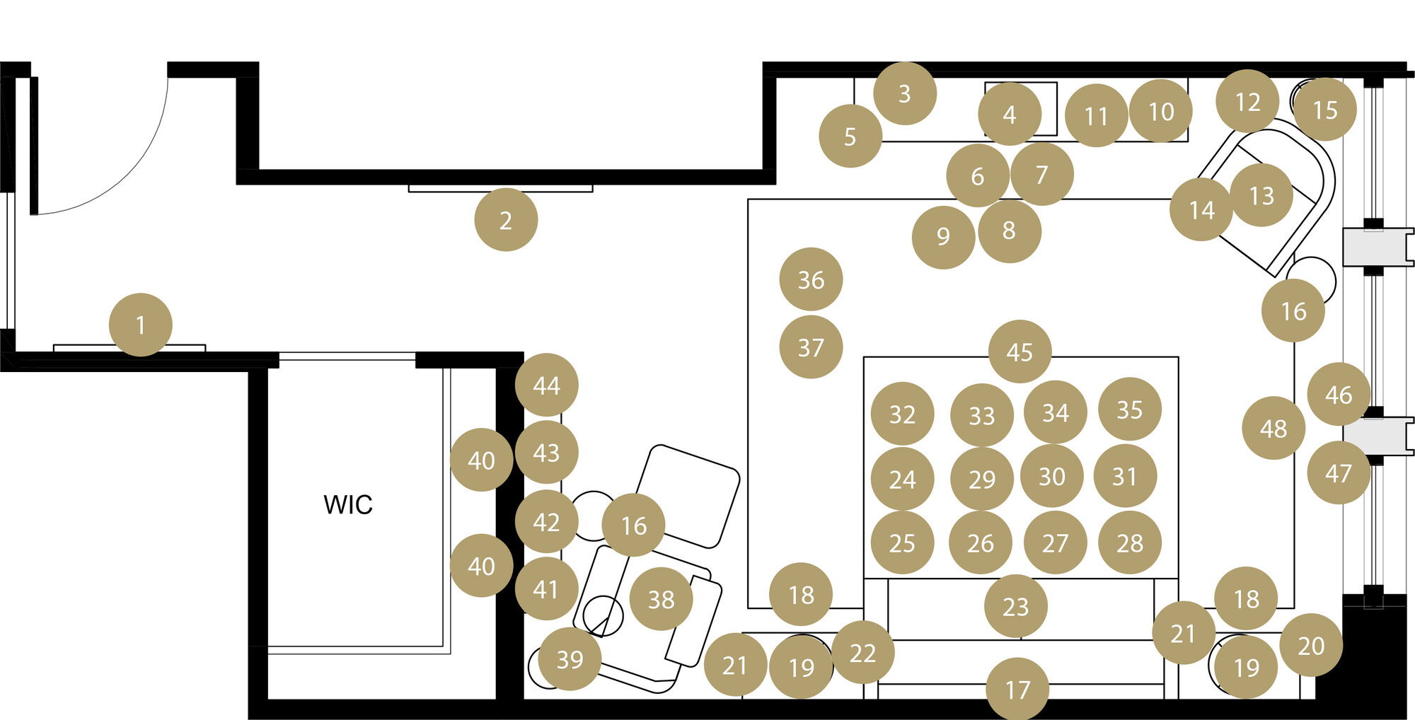 Online Designer Bedroom Floorplan