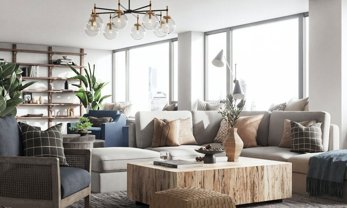 Sophisticated Penthouse Interior Design by top Winnetka interior designers